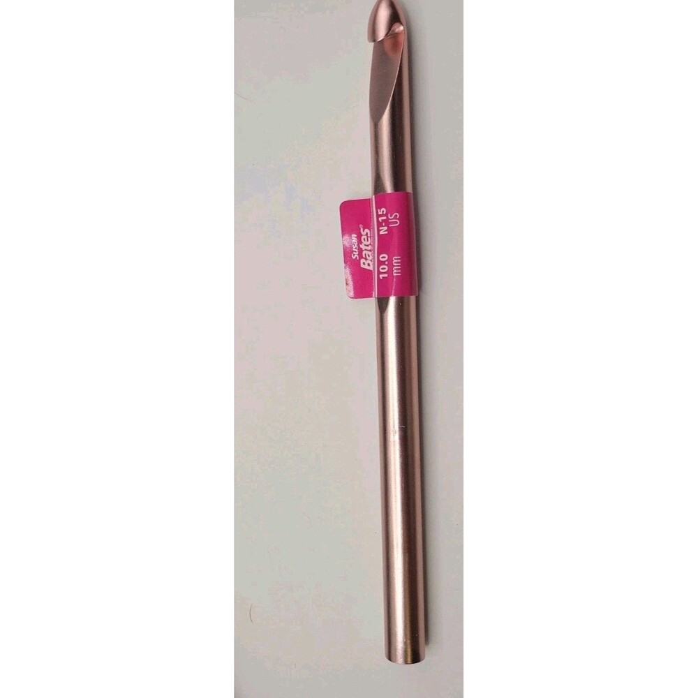 New Susan Bates Crochet Hook Aluminum Size 10.0 N-15 B2106 Silvalume